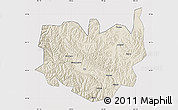 Shaded Relief Map of Aba, cropped outside