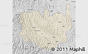 Shaded Relief Map of Aba, desaturated