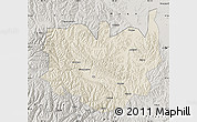 Shaded Relief Map of Aba, semi-desaturated