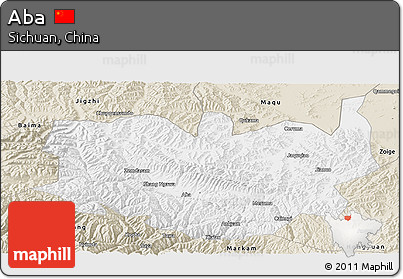 Classic Style Panoramic Map of Aba