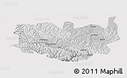 Physical Panoramic Map of Aba, cropped outside