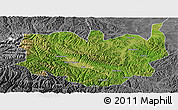 Satellite Panoramic Map of Aba, desaturated