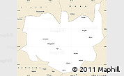 Classic Style Simple Map of Aba
