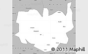 Gray Simple Map of Aba
