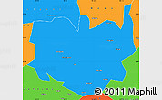 Political Simple Map of Aba