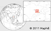 Blank Location Map of Anyue