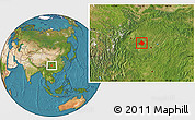 Satellite Location Map of Anyue