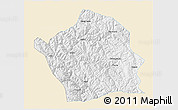 Classic Style 3D Map of Baiyu, single color outside