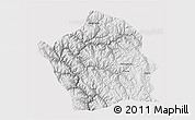 Physical 3D Map of Baiyu, cropped outside