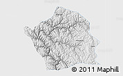 Physical 3D Map of Baiyu, single color outside