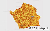 Political 3D Map of Baiyu, cropped outside