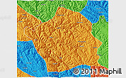 Political 3D Map of Baiyu