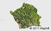 Satellite 3D Map of Baiyu, single color outside