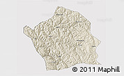 Shaded Relief 3D Map of Baiyu, cropped outside