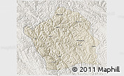 Shaded Relief 3D Map of Baiyu, lighten
