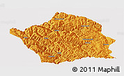 Political Panoramic Map of Baiyu, cropped outside