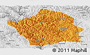 Political Panoramic Map of Baiyu, physical outside