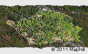 Satellite Panoramic Map of Baiyu, darken