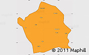 Political Simple Map of Baiyu, cropped outside