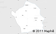 Silver Style Simple Map of Baiyu, single color outside