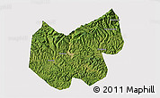 Satellite 3D Map of Bazhong, cropped outside