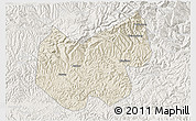 Shaded Relief 3D Map of Bazhong, lighten