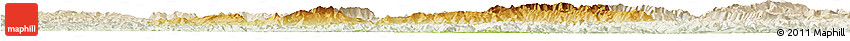 Physical Horizon Map of Bazhong, lighten