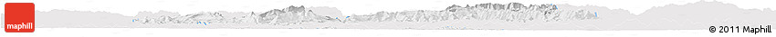 Silver Style Horizon Map of Bazhong, single color outside