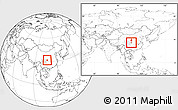 Blank Location Map of Bazhong, highlighted parent region, within the entire country