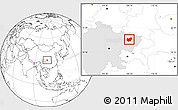 Blank Location Map of Bazhong, highlighted parent region