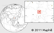 Blank Location Map of Bazhong