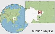 Savanna Style Location Map of Bazhong, highlighted parent region