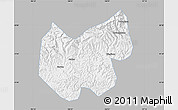 Gray Map of Bazhong, single color outside