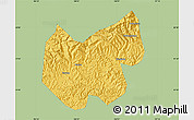 Savanna Style Map of Bazhong, single color outside