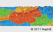 Political Panoramic Map of Bazhong