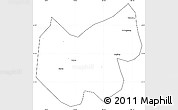Blank Simple Map of Bazhong, cropped outside