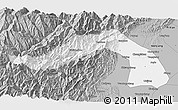 Gray 3D Map of Chongqing
