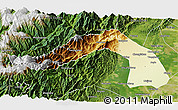 Physical 3D Map of Chongqing, satellite outside