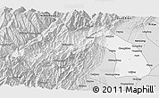 Silver Style 3D Map of Chongqing