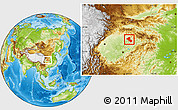 Physical Location Map of Da Xian