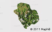 Satellite 3D Map of Danba, cropped outside