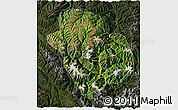 Satellite 3D Map of Danba, darken