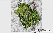 Satellite 3D Map of Danba, physical outside