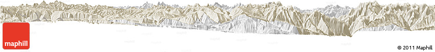 Classic Style Horizon Map of Danba