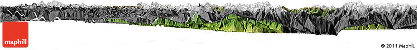 Satellite Horizon Map of Danba, desaturated