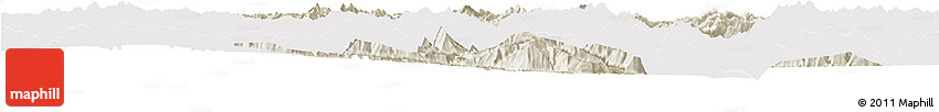 Shaded Relief Horizon Map of Danba, cropped outside