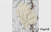 Shaded Relief Map of Danba, physical outside
