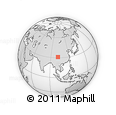 Outline Map of Danba
