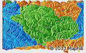 Political Panoramic Map of Danba
