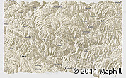 Shaded Relief Panoramic Map of Danba
